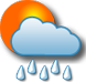 Nuboso con lluvia